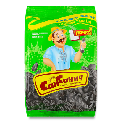 Семена подсолнечника черные с солью – L – 100 г (3,5 унции)