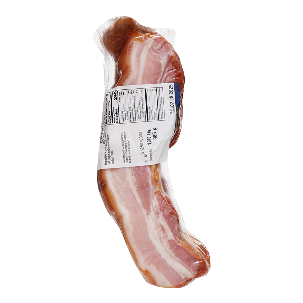Bacon Smoked Boczek –  Pre Pack –   approx 1lb