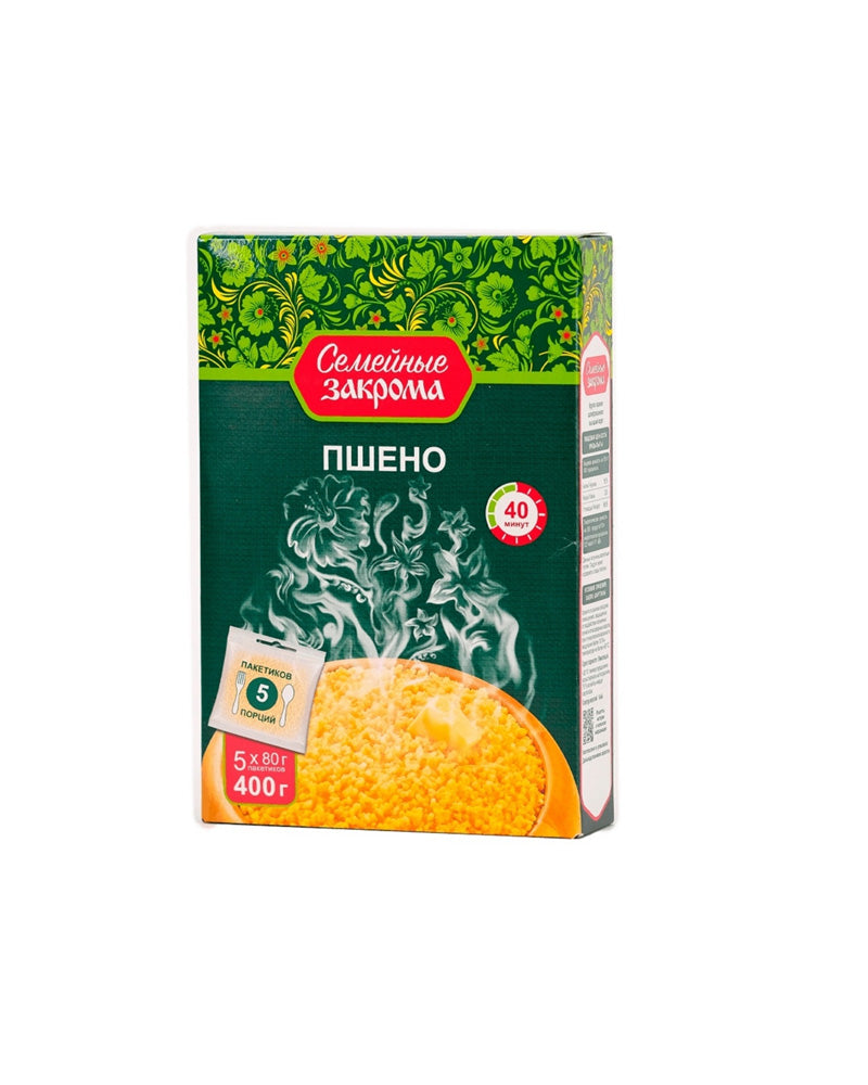 Semeynie Zakroma - Groats-Boil Bag Millet (Psheno) 5x80gr