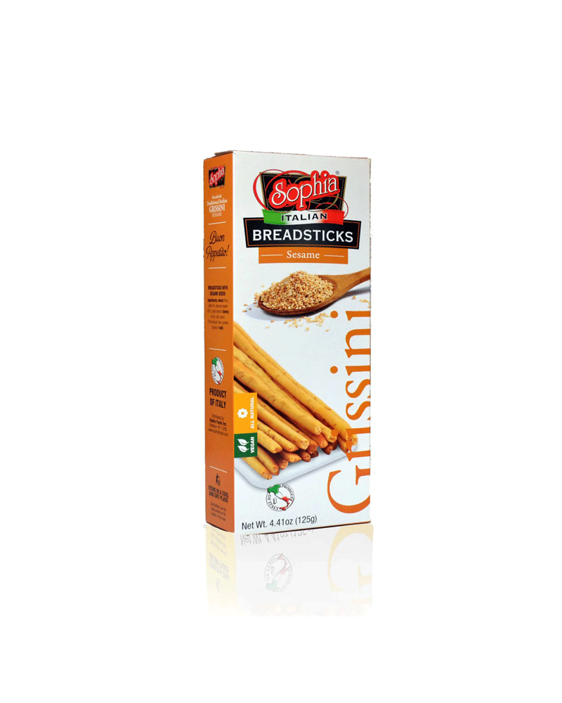 Sophia - Bread Sticks Grissini-Sesame 125gr