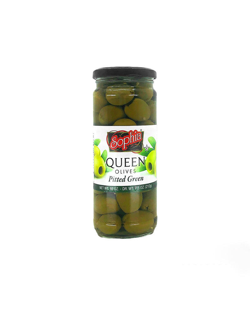 Sophia – Olives Queen Green-Pitted 16oz