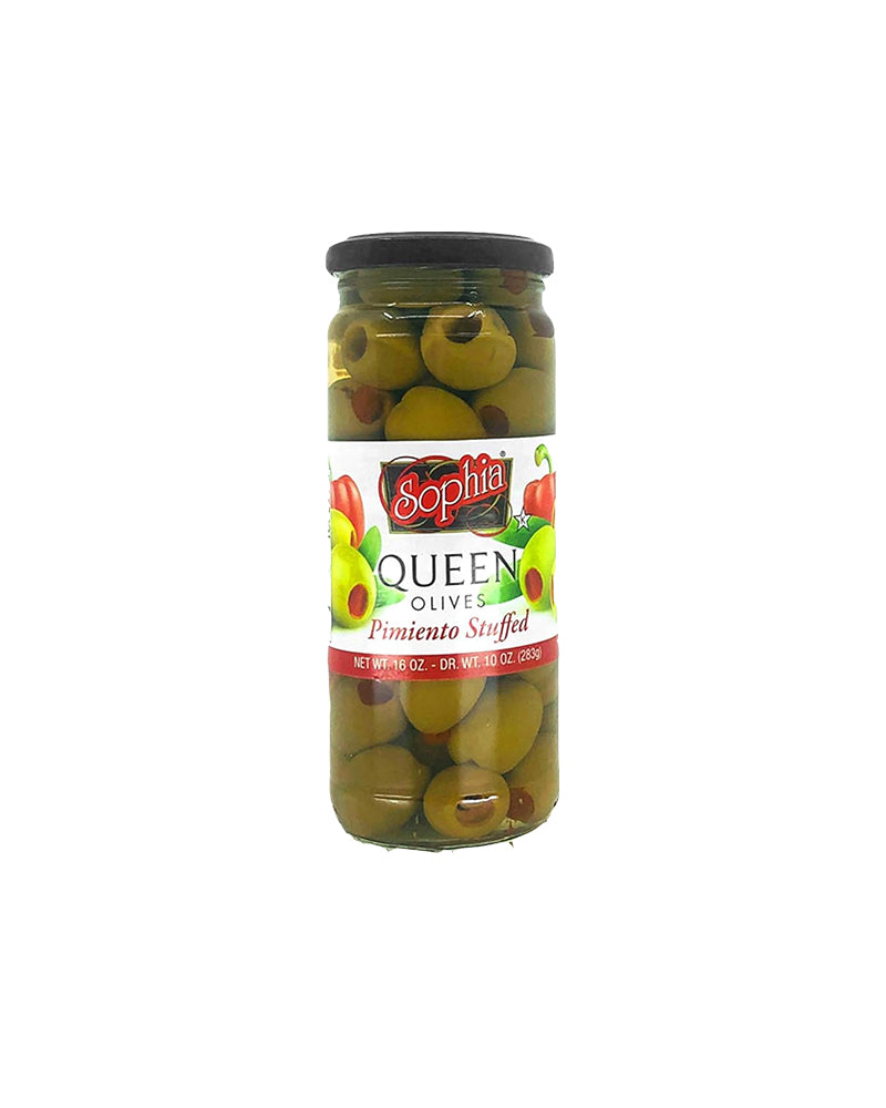 Sophia – Olives Queen Green-Stuffed 16oz