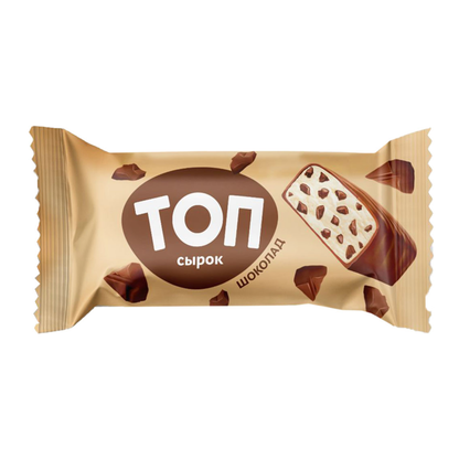 Glazed Cheesebar Chocolate with Vanilla and Plombir – 1.23 oz (35gr)