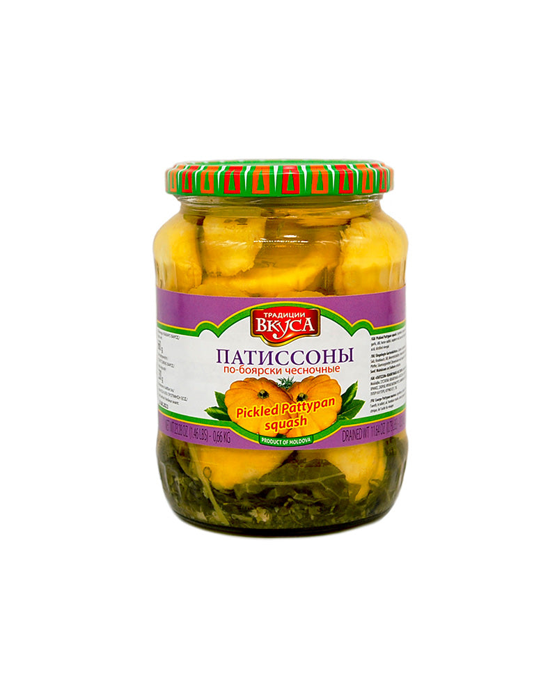 Traditsii Vkusa - Marinated Pattypans Boyarskie With Garlic 660gr