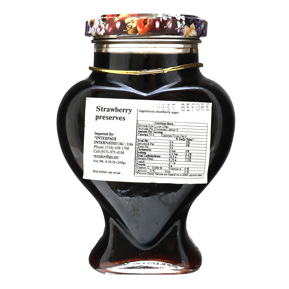 Preserves Strawberry – Heart – 9.17 oz (260 gr)
