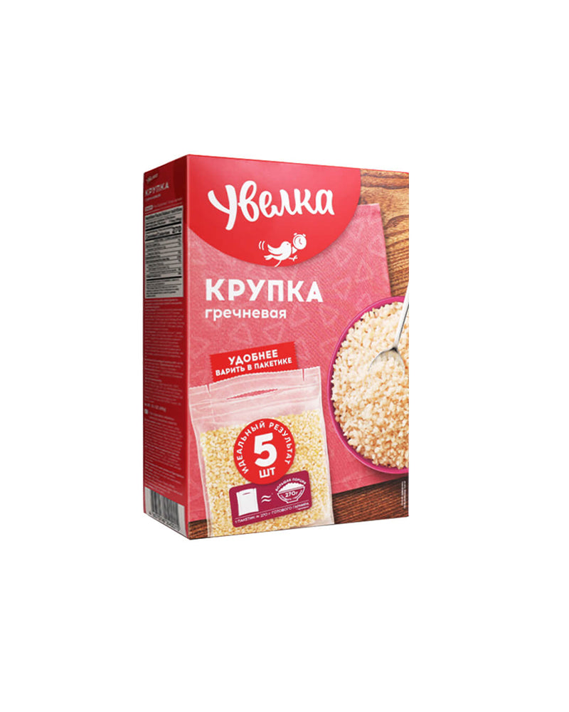 Uvelka - Grains (Boil Bag) Krupka-Buckwheat 5*80gr