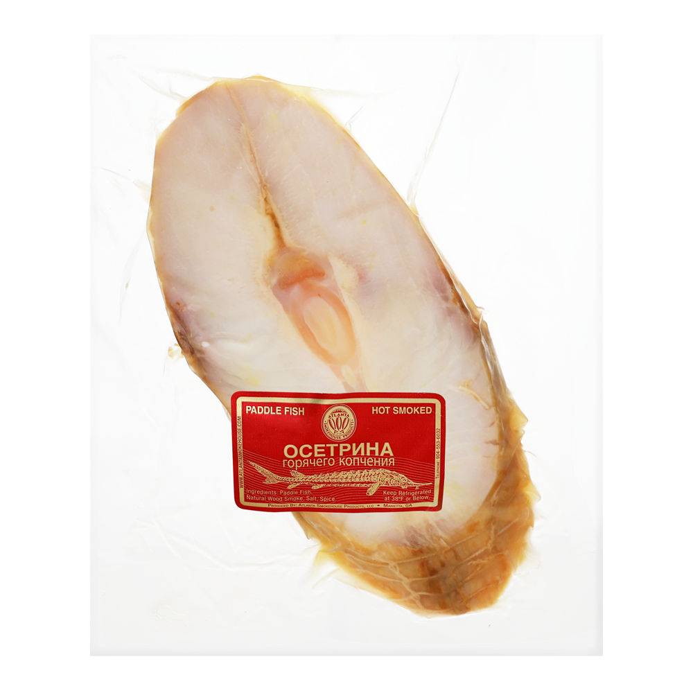 Hot Smoked Paddle Fish – Pre Pack – approx 1 lb