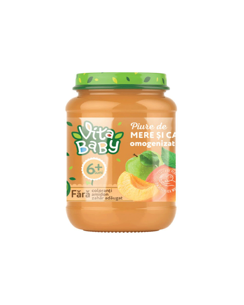 Vita – Baby Puree Apple+Apricot 180gr