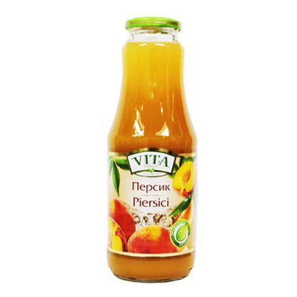 Juice Peach Nectar –  Glass –  1.06 qt – 33.81 fl oz (1.0lt)