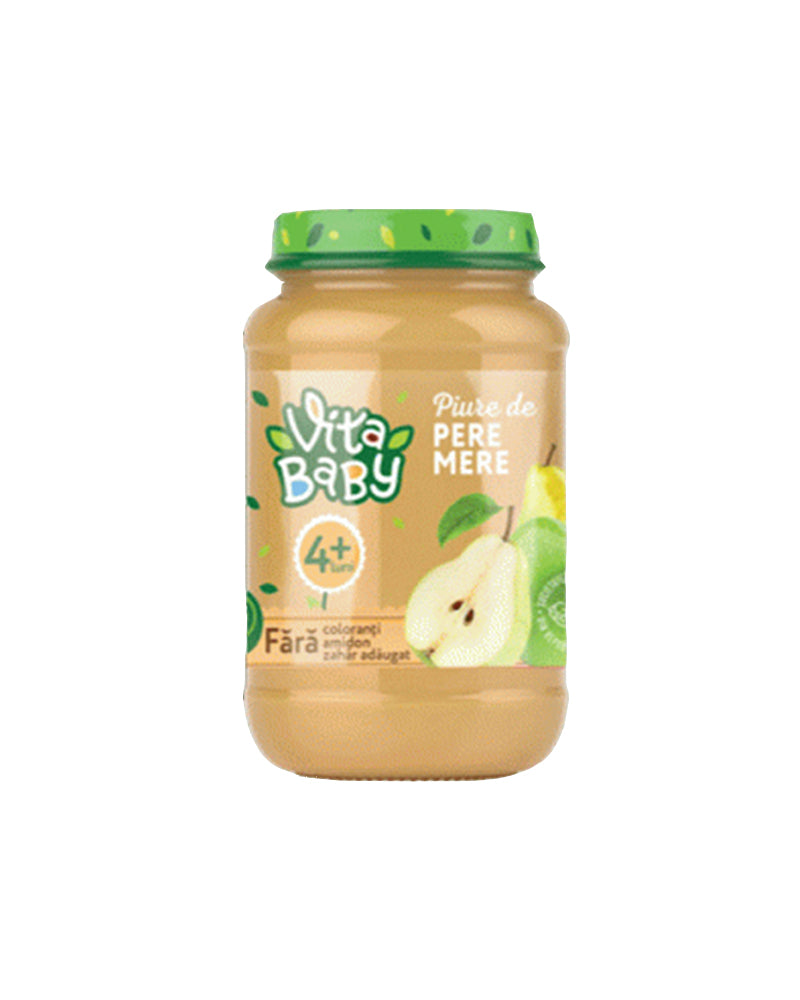 Vita – Baby Puree Pear+Apple 180gr