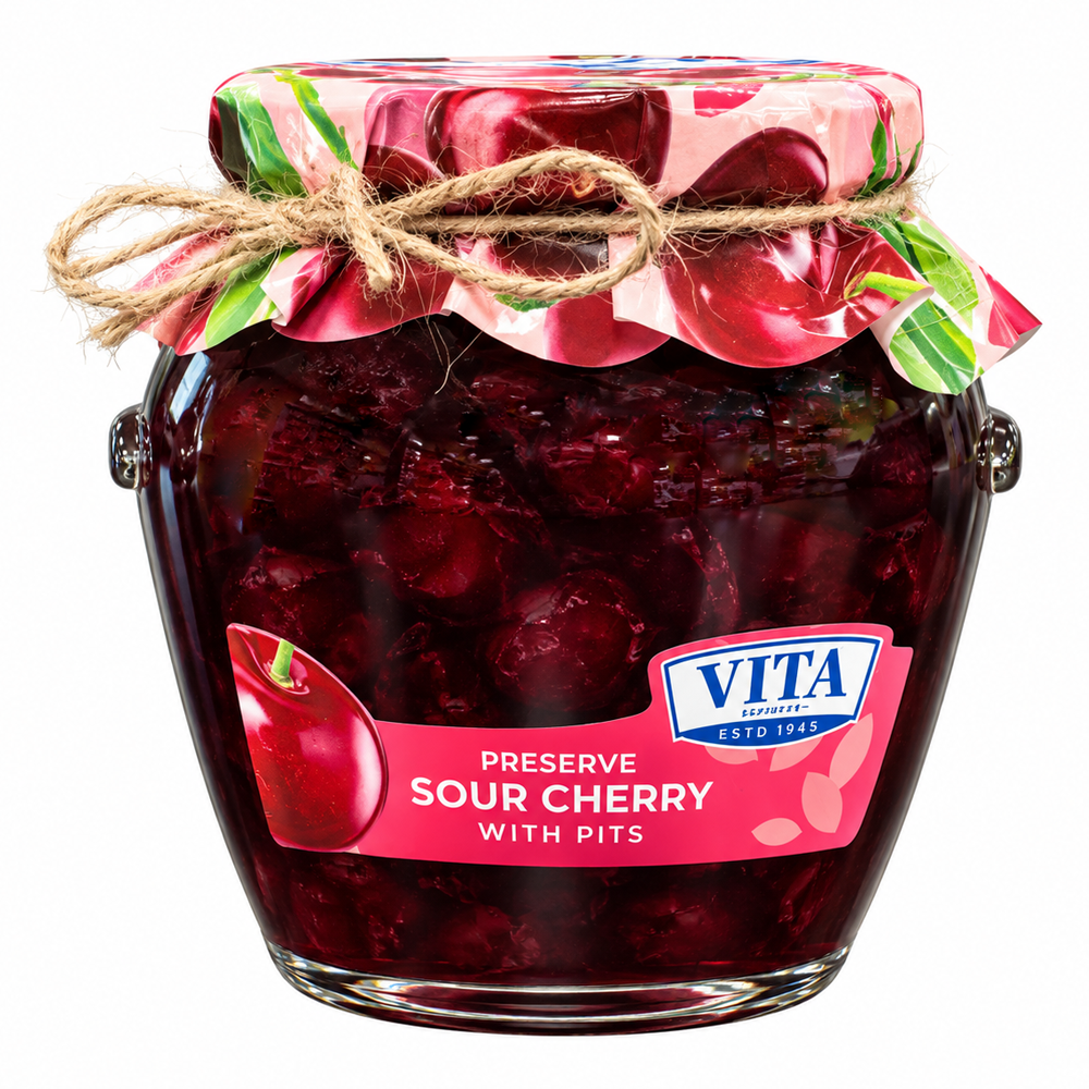 Preserve Sour Cherry – 23.63 oz (670gr)