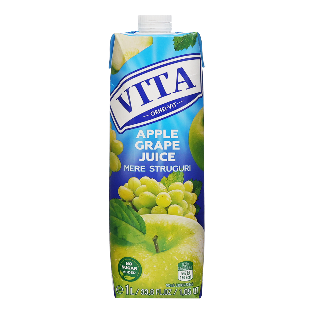 Juice Apple-Grape –  Tetrapak – 33.81 fl oz (1.0lt)