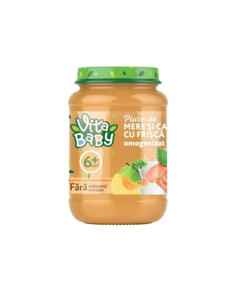 Vita – Baby Puree Nezhenka With Apple+Apricot 180gr