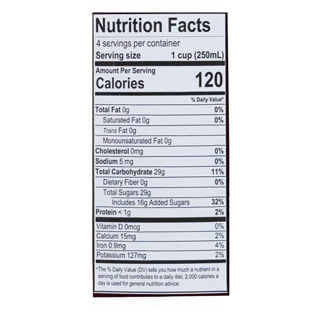 Juice Pomegranate Nectar –  Glass –  1.06 qt – 33.81 fl oz (1.0lt)