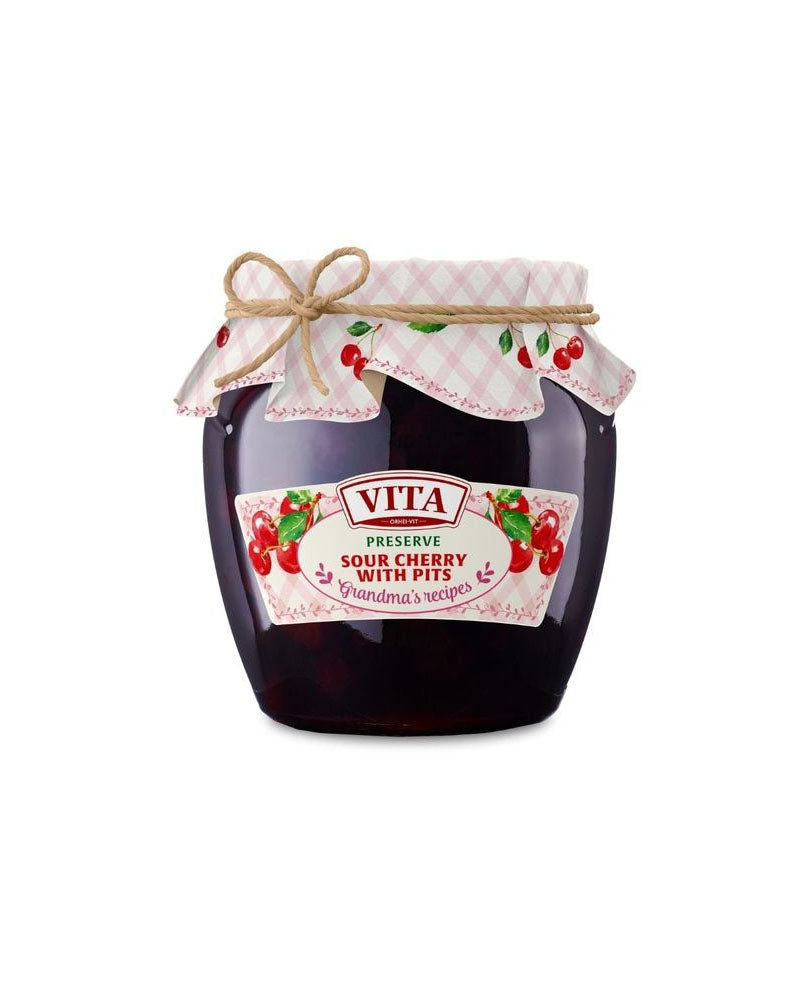 Vita - Preserve Sour Cherry-Pitted 680gr