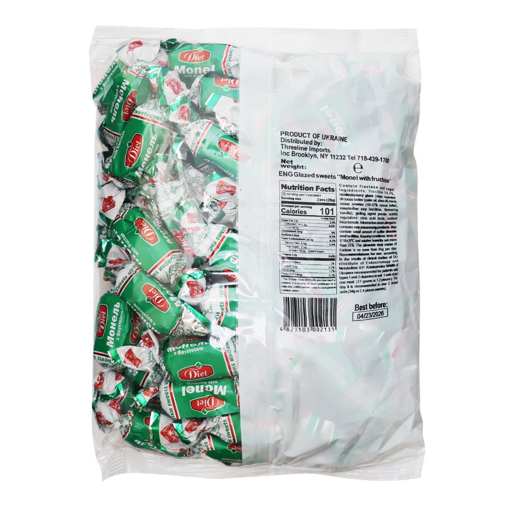 Candy Choco Monel w/ Fructose – 1lb (453gr)