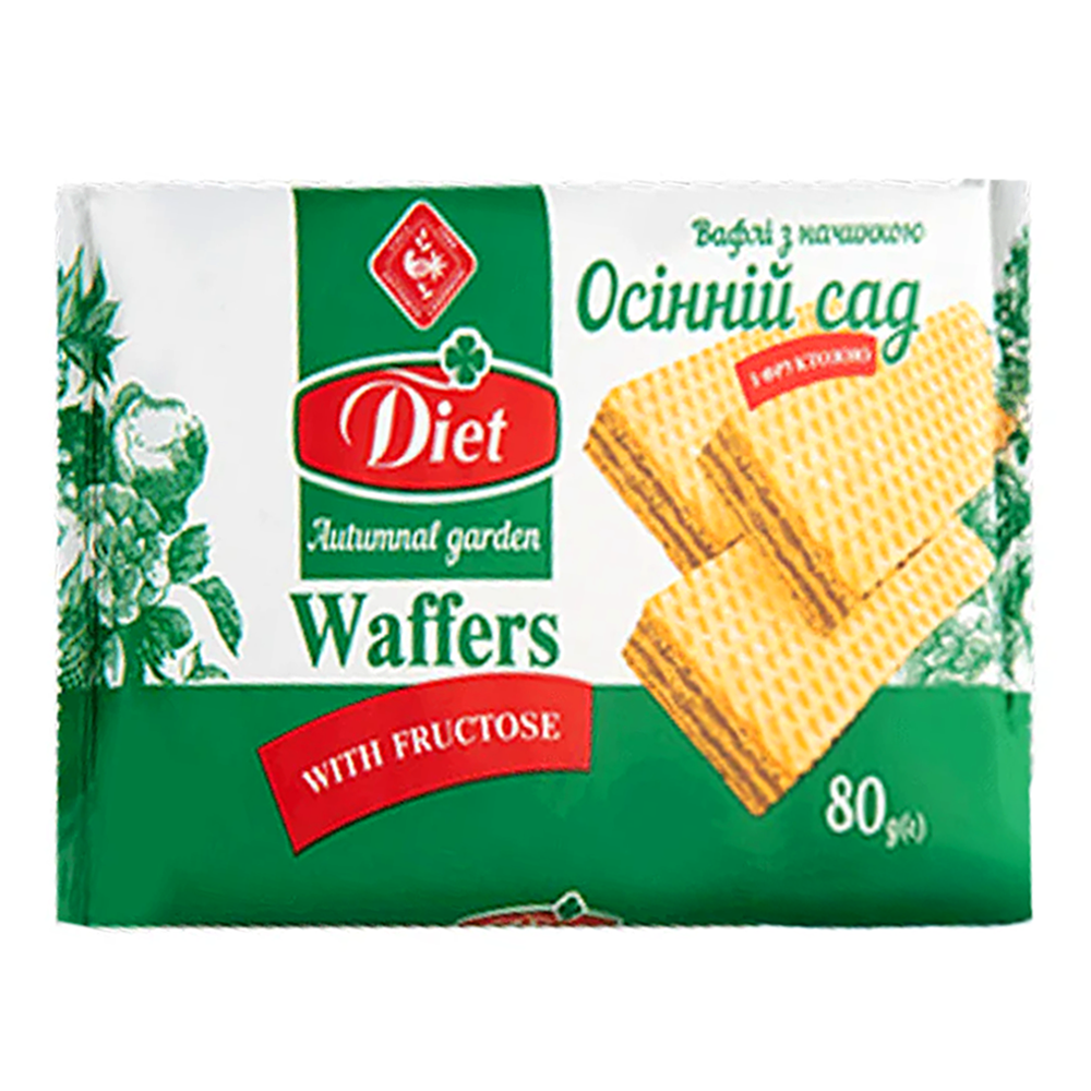 Wafers Autumn Garden with Fructose –  Diabetic – 2.82 oz (80gr)