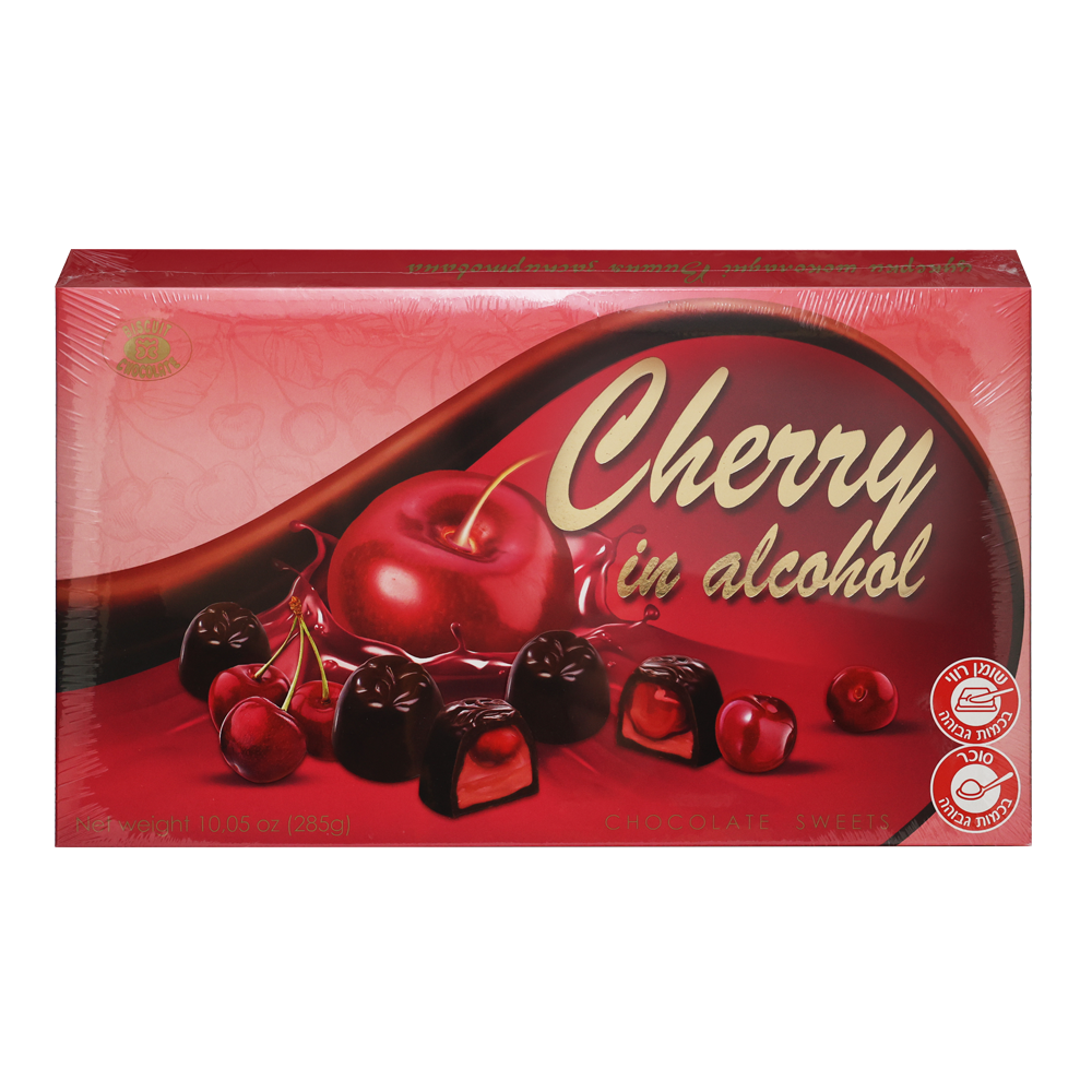 Biscuit Chocolate Candy Gift Box Cherry in Spirit – 10.05 oz (285gr)