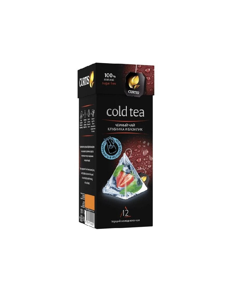 Curtis - Black Tea Cold W/Strawberry And Basil 3D Tea Bags 12tb