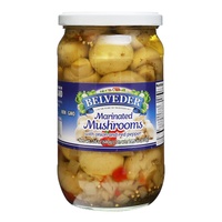 Pickled Mushrooms with Onion and Red Pepper – 23.99 oz (680gr)
