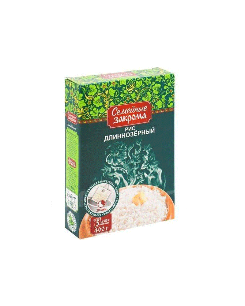 Semeynie Zakroma - Groats-Boil Bag Rice Long 5x80gr