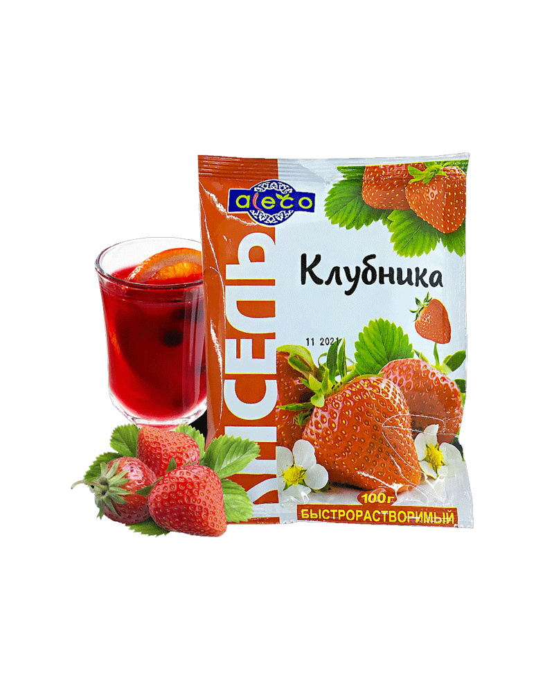 Aleco - Kisel Strawberry 100gr