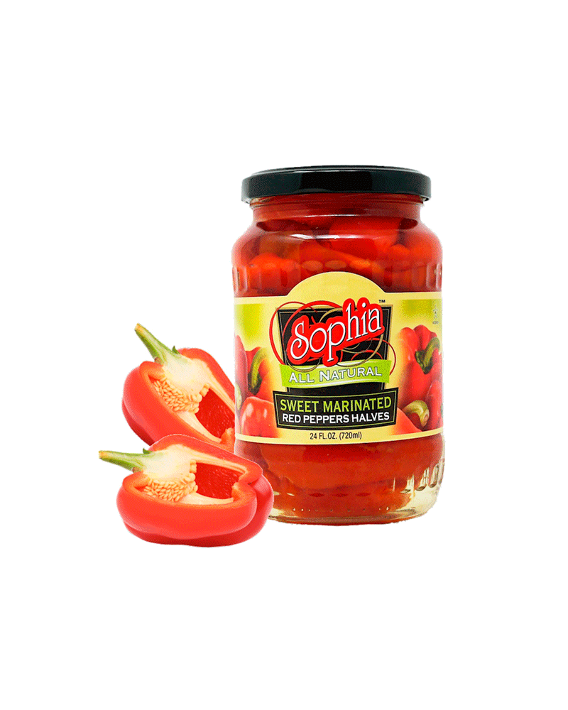 Sophia - Marinated Pepper Red-Halves 720ml