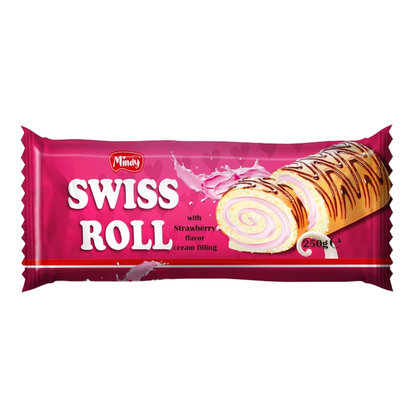 Roll Choco Glaze Mini with Strawberry – 7.05 oz (200gr)