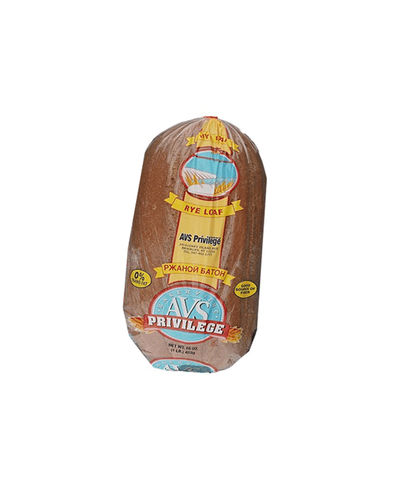 Avs Bakery - Fresh Bread Rye Loaf 453gr