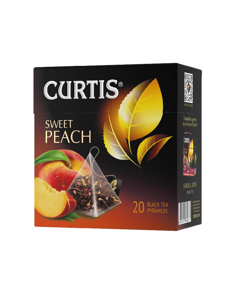 Curtis - Black Tea Sweet Peach 3D Tea Bags 20tb