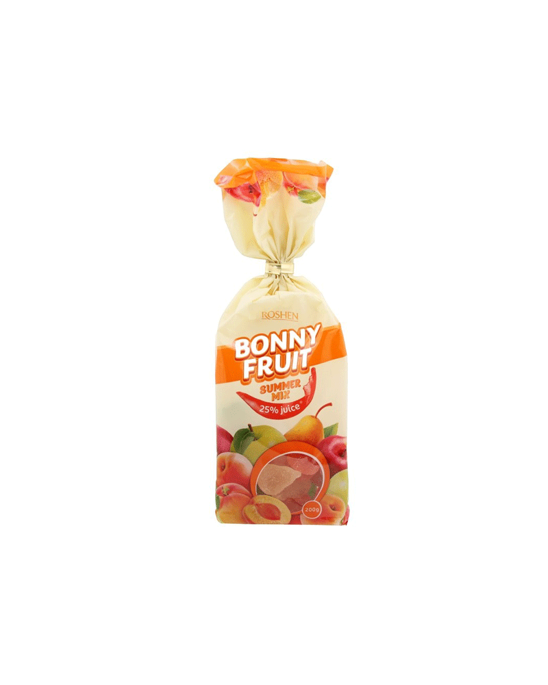 Roshen - Candy (Pack) Jelly Bonny Fruit-Summer Mix 200gr