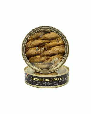 Riga Gold – Smoked (Clear) Big Sprats-Oil 160gr